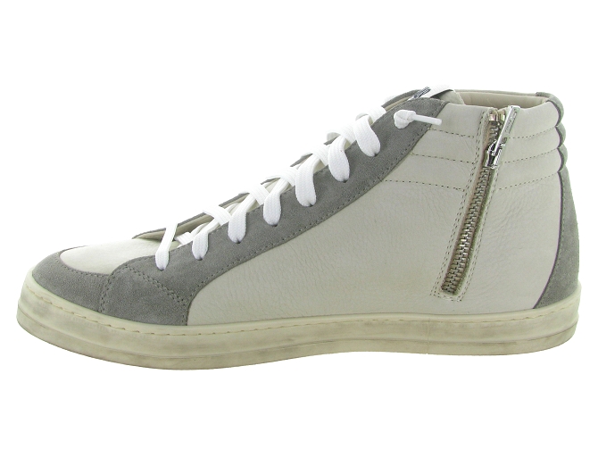 baskets et sneakers - Tendance - homme - Cuir - Gris - P4486766101_4