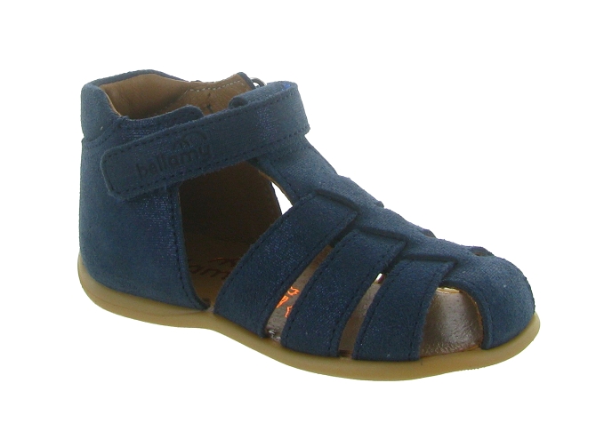 pre marche du 16 au 23 - Semelle souple - bebe fille - Cuir - Bleu - Bellamy