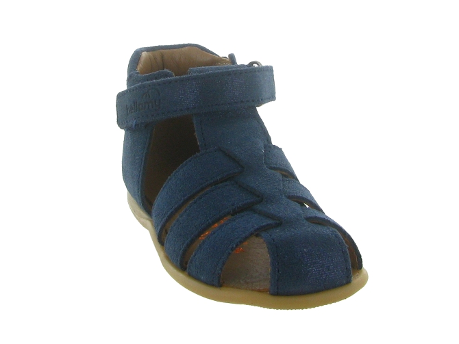 pre marche du 16 au 23 - Semelle souple - bebe fille - Cuir - Bleu - Bellamy6772401_3