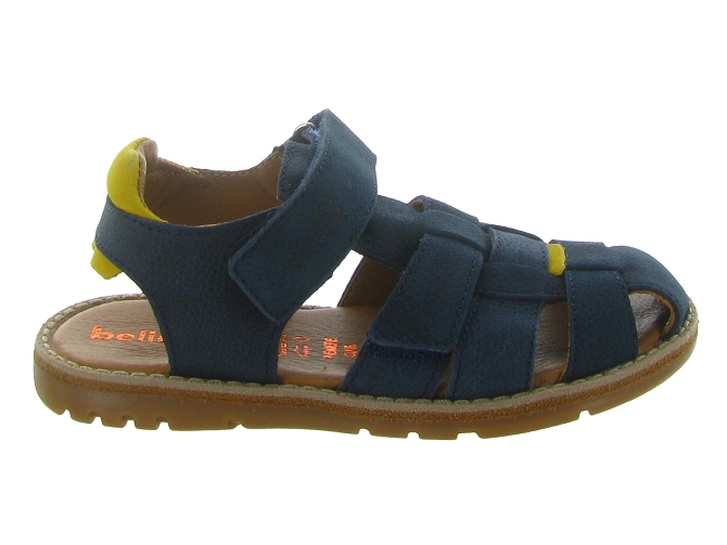 sandales et nu pieds -  - junior garcon - Cuir - Bleu - Bellamy6773001_2