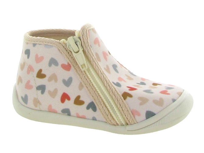 chaussons et pantoufles -  - bebe fille - Toile  - Multicolor - Bellamy