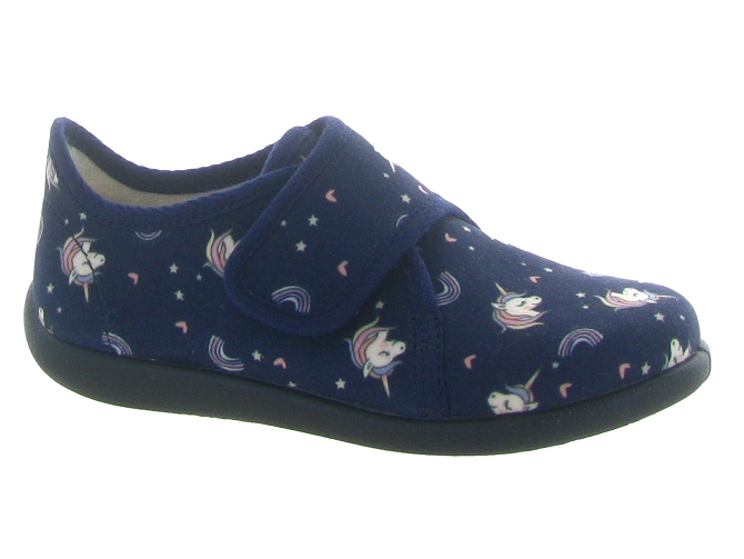 chaussons et pantoufles -  - junior fille - Textile - Bleu Marine - Bellamy