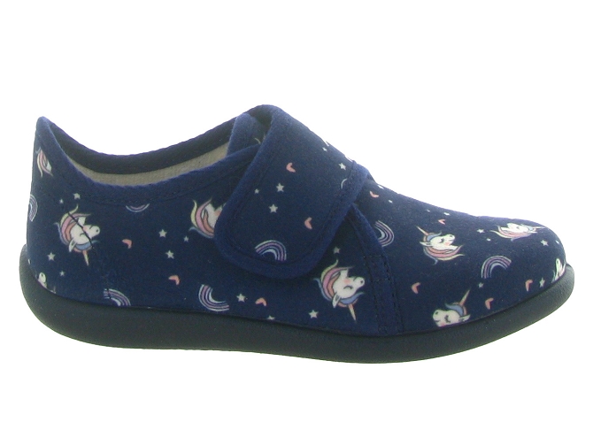 chaussons et pantoufles -  - junior fille - Textile - Bleu Marine - Bellamy6773302_2