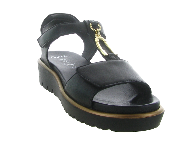 sandales et nu pieds - Confort - femme - Cuir - Noir - Ara6778902_3