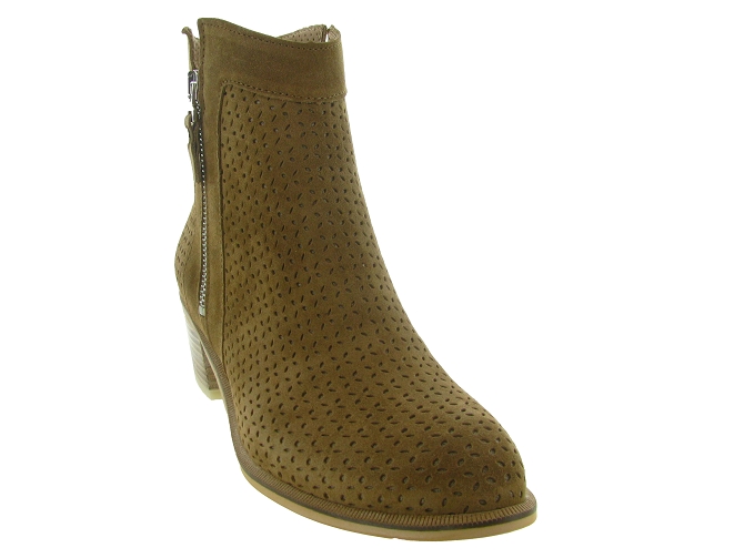 bottines et boots - Casual - femme - Cuir - Beige - Alpe6782502_3