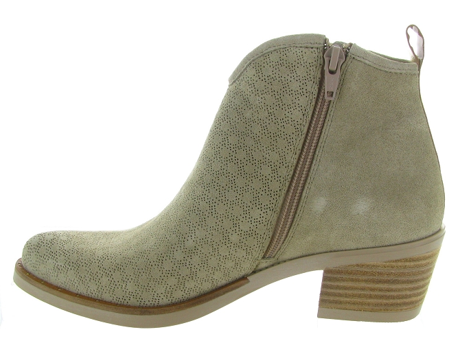 bottines et boots - Santiag - femme - Nubuck - Gris - Minka design6789201_4