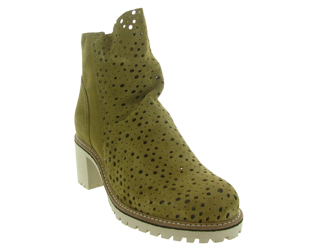 bottines et boots - Santiag - femme - Nubuck - Kaki - Minka design6789301_3