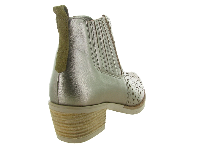 bottines et boots - Santiag - femme - Cuir - Blanc - Minka design6789701_5