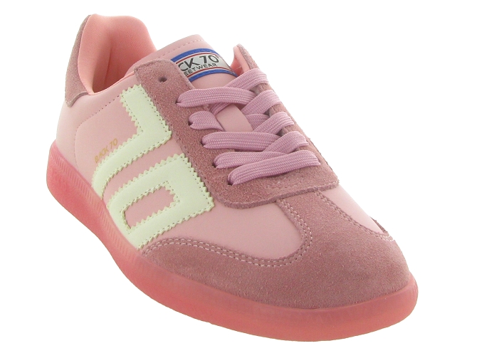 baskets et sneakers - Tendance - femme - Cuir - Rose - Back706790201_3