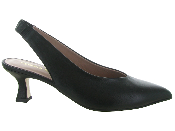 escarpins et trotteurs - Bride arrière - femme - Cuir laminé - Noir - Pedro miralles6790902_2