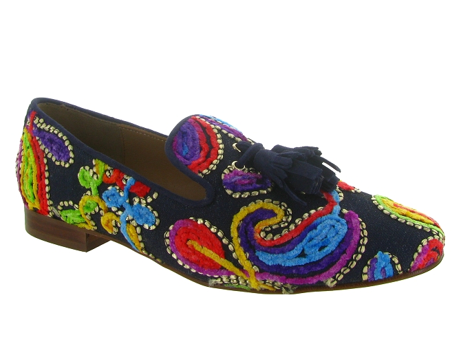 mocassins - Elégant - femme - Toile  - Multicolor - Pedro miralles