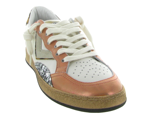 baskets et sneakers - Tendance - femme - Cuir - Orange - 4b126791803_3