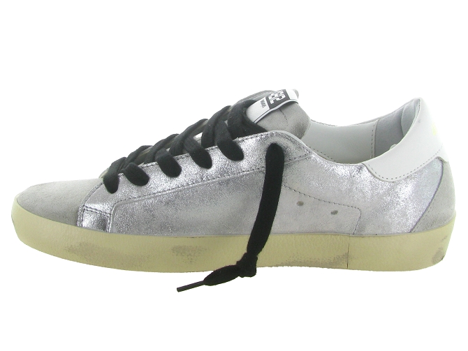 baskets et sneakers - Tendance - femme - Cuir - Argent - 4b126792002_4