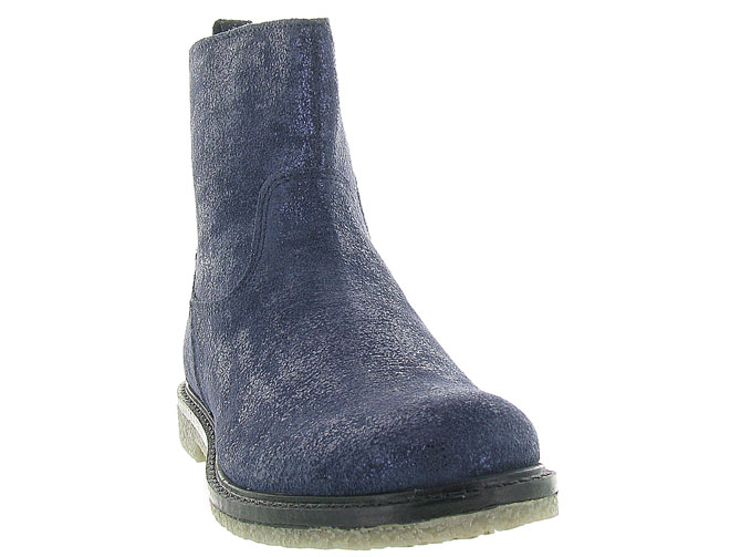 bottines et boots -  - junior fille - Cuir - Bleu Marine - Apples and pears7033001_3