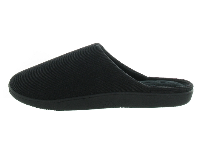 chaussons et pantoufles - Mules Sabots - homme - Nubuck - Noir - Isotoner7037101_4