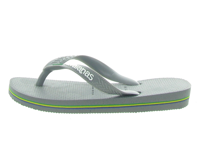 Havaianas sandales et nu pieds kids brasil logo gris7058706_4