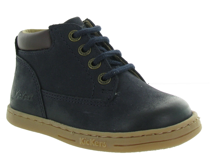 chaussures bebe du 18 au 27 -  - bebe garcon - Nubuck - Bleu - Kickers