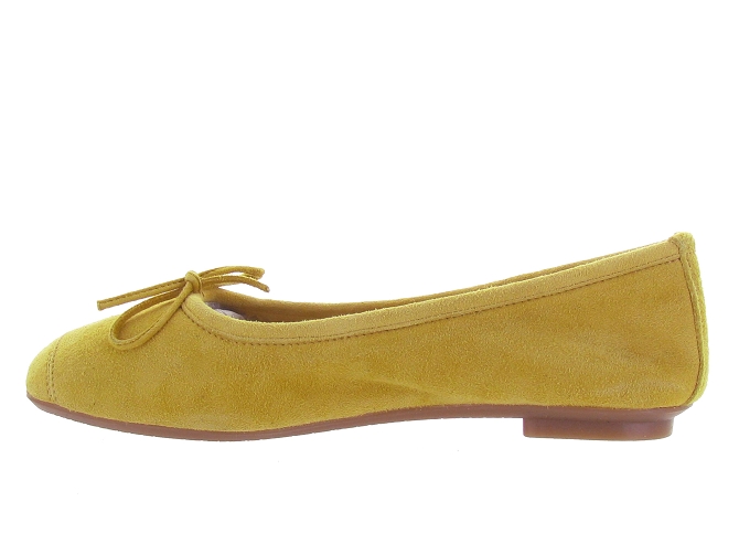 ballerines - Ballerine plate - femme - Cuir - Jaune - Reqins7092507_4