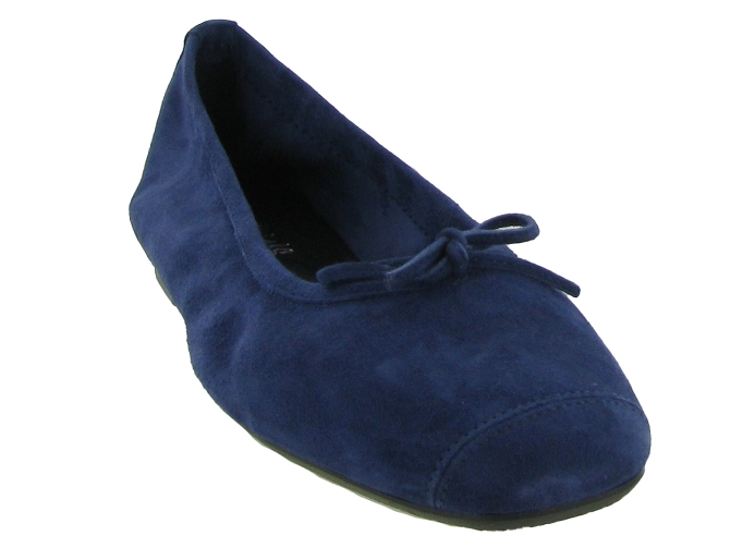 ballerines - Ballerine plate - femme - Cuir - Bleu Marine - Reqins7092516_3