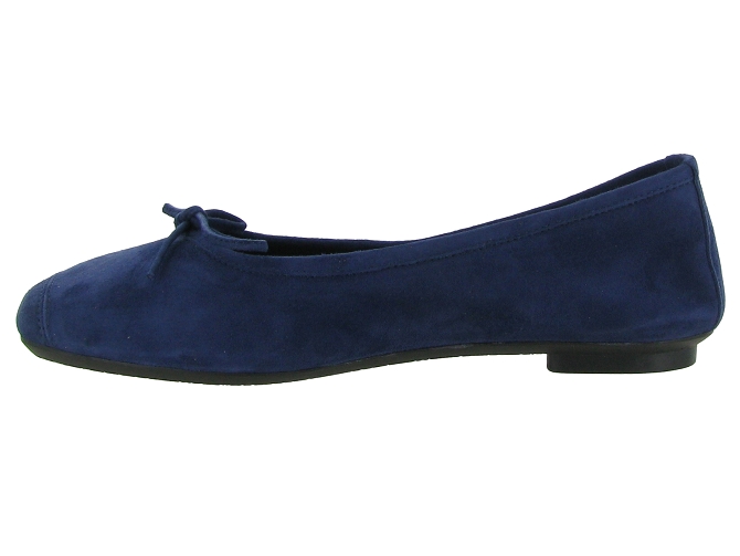 ballerines - Ballerine plate - femme - Cuir - Bleu Marine - Reqins7092516_4