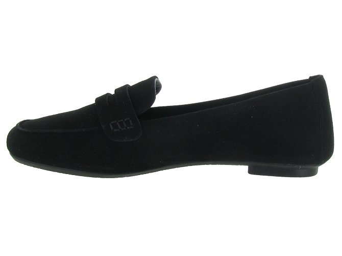 mocassins - Décontracté - femme - Nubuck - Noir - Reqins7092605_4