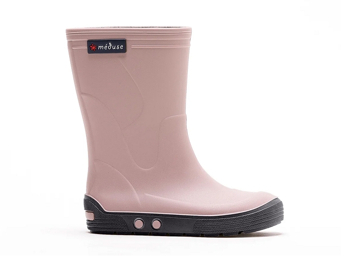 bottes de pluie -  - mixte fille gars - Caoutchouc - Rose - Meduse