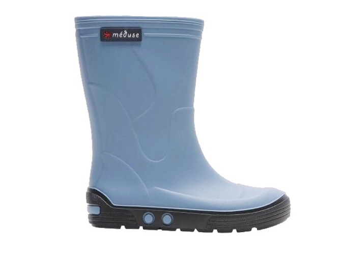 bottes de pluie -  - mixte fille gars - Caoutchouc - Bleu - Meduse