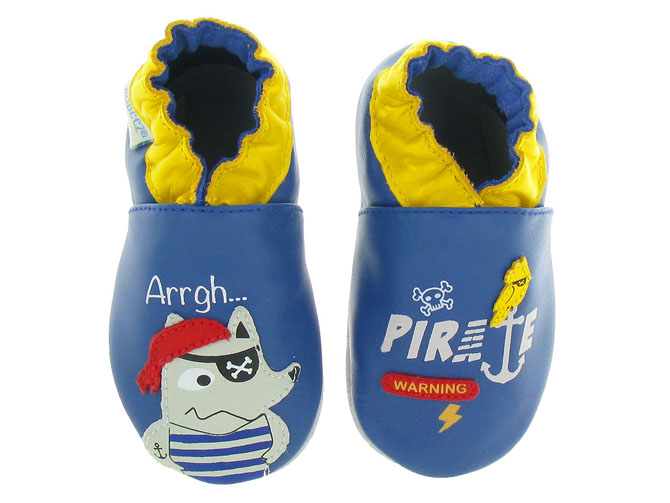 Robeez chaussons et pantoufles pirate wolf bleu royal