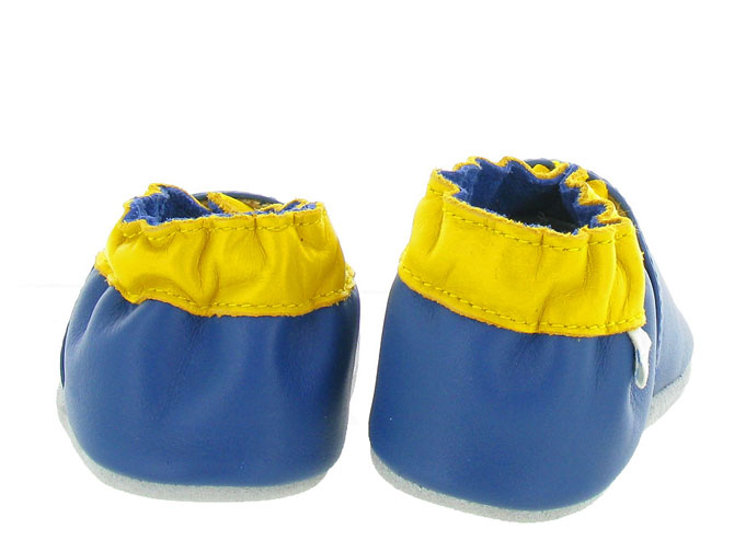 chaussons et pantoufles -  - bebe mixte - Cuir - Bleu - Robeez7132101_4