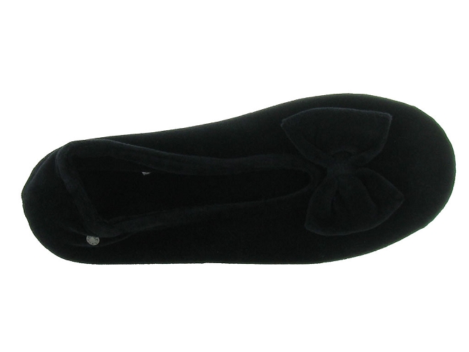 chaussons et pantoufles - Ballerines - femme - Cuir Grainé - Noir - Isotoner7142601_3