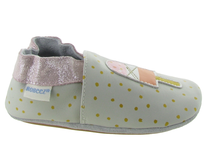 chaussons et pantoufles - Semelle souple - bebe fille - Cuir - Rose - Robeez7182301_2