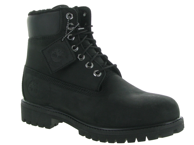 apres ski bottes fourrees - Bottine chaude - homme - Cuir - Noir - Timberland