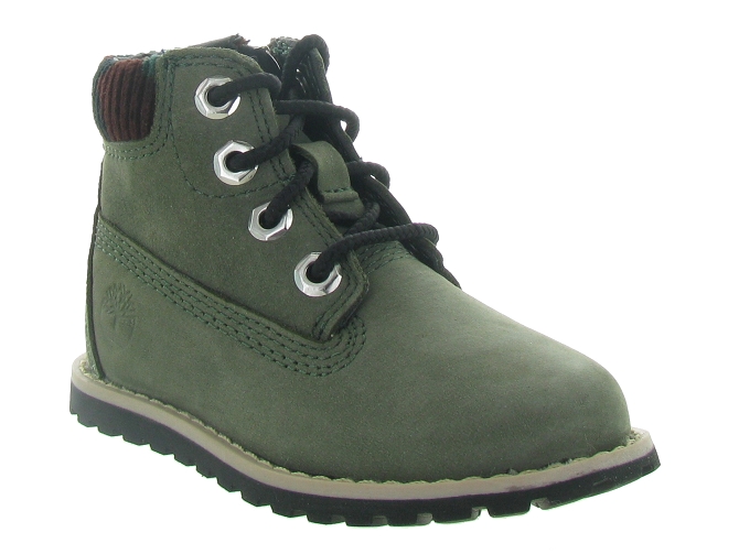 apres ski bottes fourrees -  - bebe garcon - Cuir - Vert - Timberland