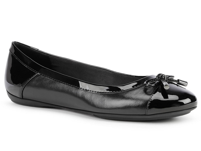 ballerines - Ballerine plate - femme - Cuir - Noir - Geox