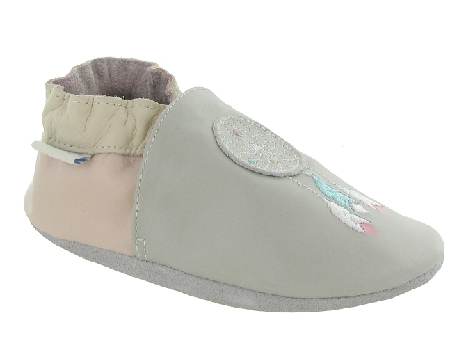 chaussons et pantoufles - Semelle souple - bebe fille -  - Gris - Robeez7230001_2