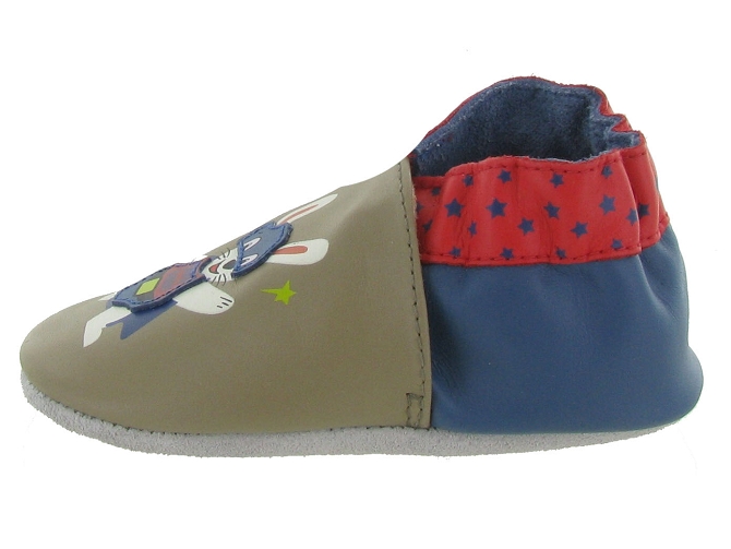 chaussons et pantoufles - Semelle souple - bebe garcon -  - Gris - Robeez7231001_5