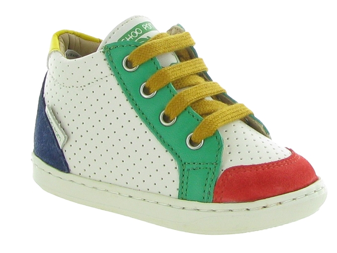 chaussures bebe du 18 au 27 - Semelle souple - bebe garcon - Nubuck - Multicolor - Shoo pom