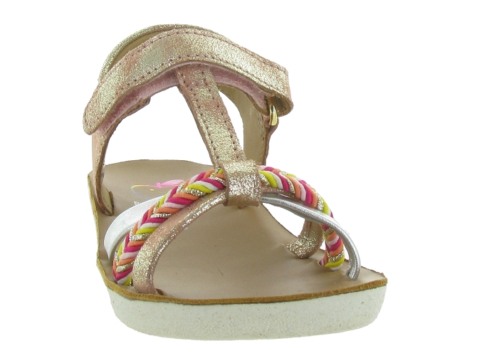 sandales et nu pieds - Semelle souple - junior fille - Cuir - Rose - Shoo pom7233903_3