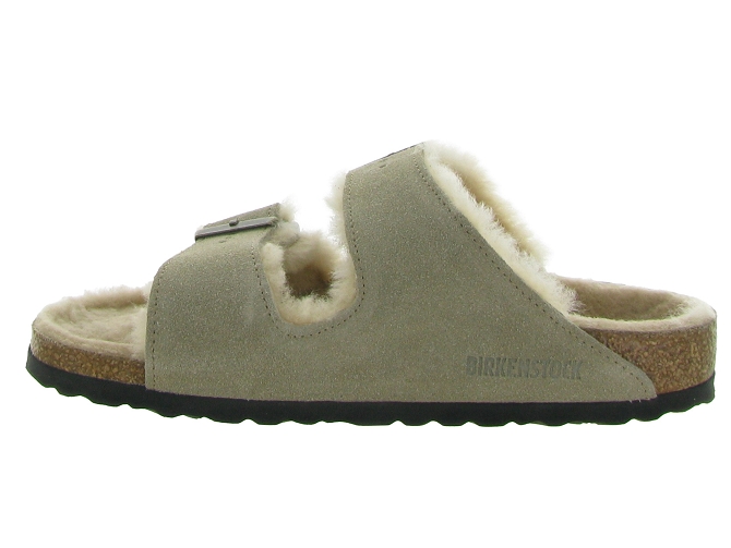 Birkenstock chaussons et pantoufles arizona shearling taupe7245708_4