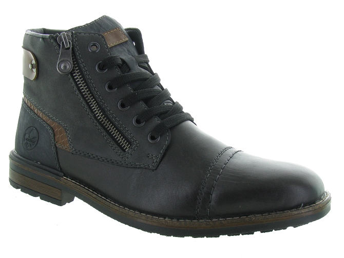 bottines et boots - Casual  - homme - Cuir - Gris - Rieker