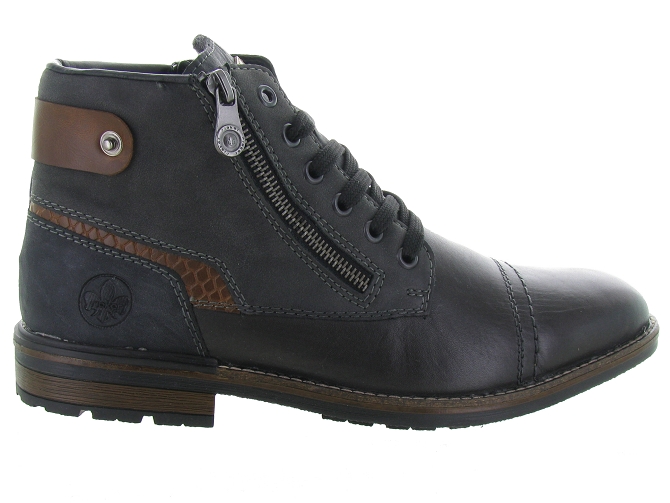 bottines et boots - Casual  - homme - Cuir - Gris - Rieker7254701_2