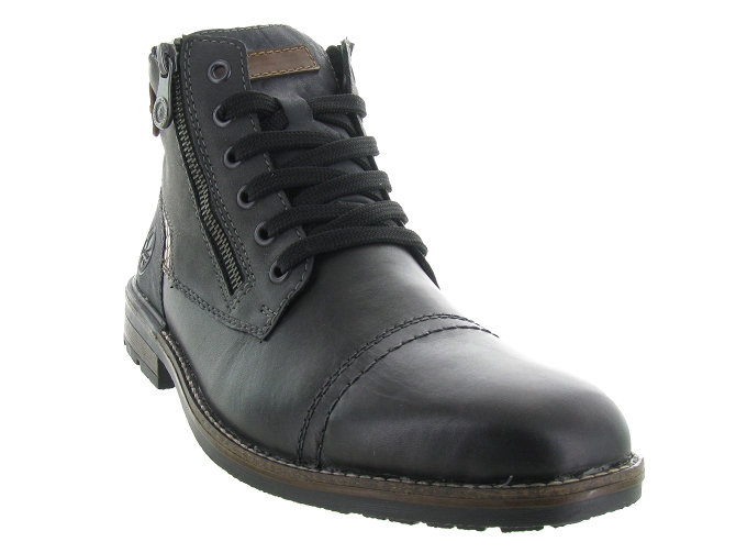 bottines et boots - Casual  - homme - Cuir - Gris - Rieker7254701_3