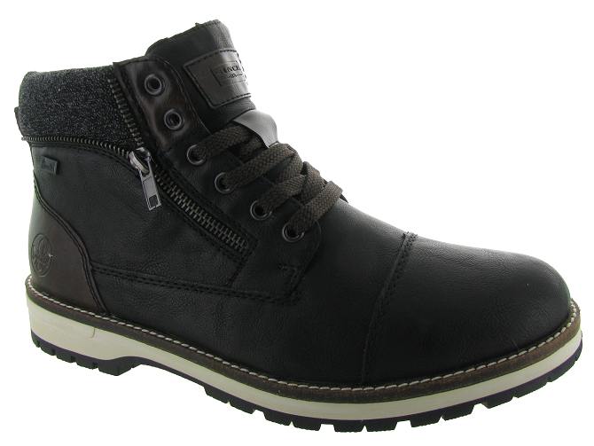 bottines et boots - Casual  - homme - Cuir - Noir - Rieker