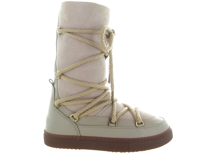 apres ski bottes fourrees - Bottine chaude - femme - Nubuck - Beige - Inuikii7259301_2