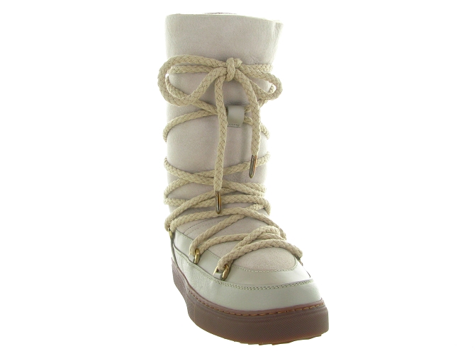 apres ski bottes fourrees - Bottine chaude - femme - Nubuck - Beige - Inuikii7259301_3