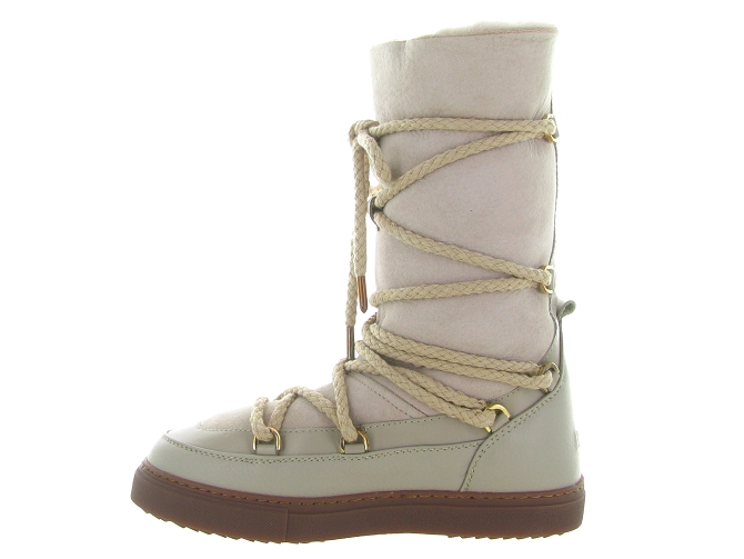 apres ski bottes fourrees - Bottine chaude - femme - Nubuck - Beige - Inuikii7259301_4