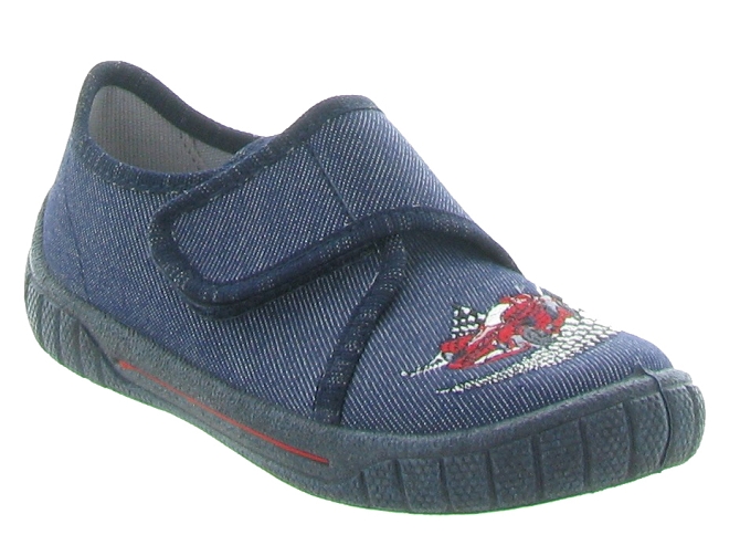 chaussons et pantoufles -  - junior garcon - Toile Jean - Bleu - Superfit