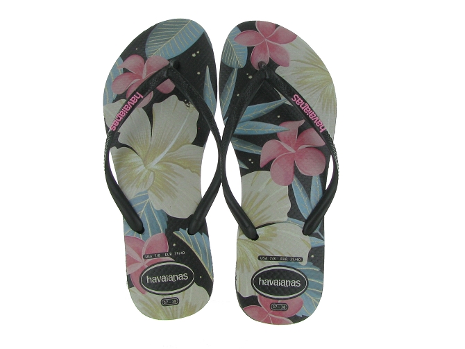 sandales et nu pieds - Entre doigt & Tong - femme - Nylon - Noir - Havaianas