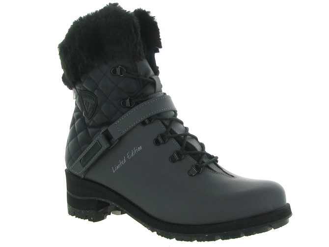 apres ski bottes fourrees - Chaussure neige - femme - Cuir - Noir - Rossignol