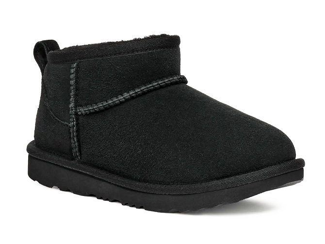 apres ski bottes fourrees -  - junior fille - Nubuck - Noir - Ugg australia